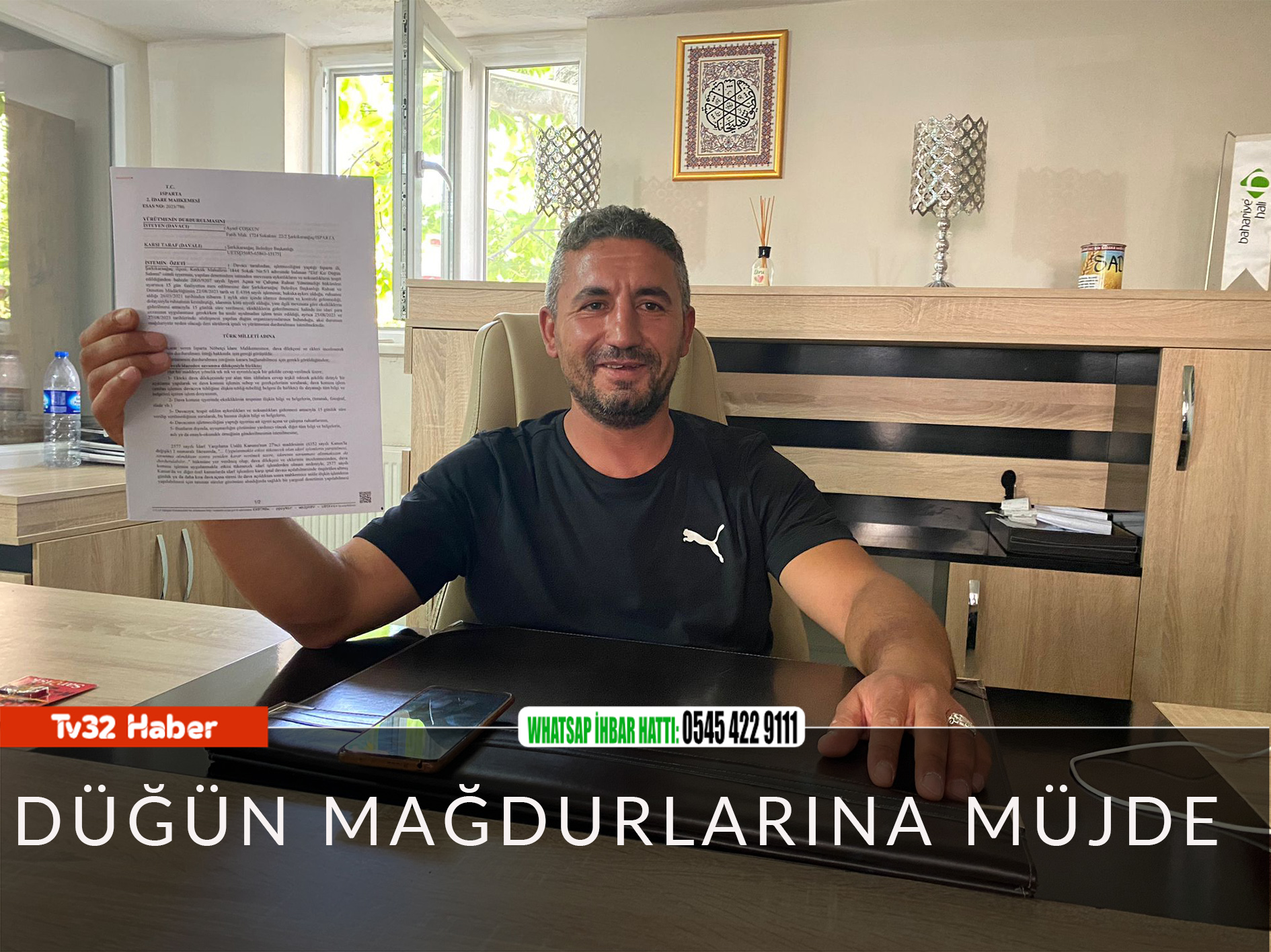 Şarkikaraağaç ilçesinde düğün salonu