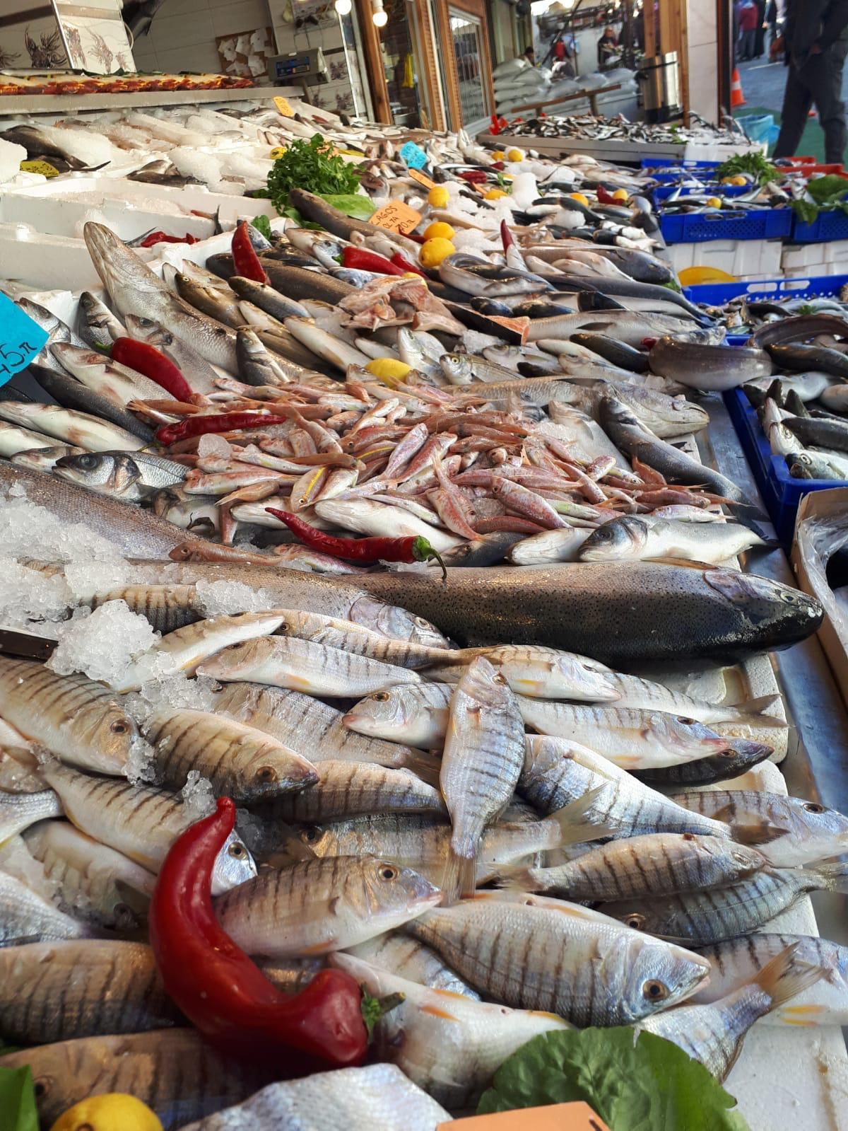 Rize’de balıkçı tezgahları hamsi dolup taşıyor