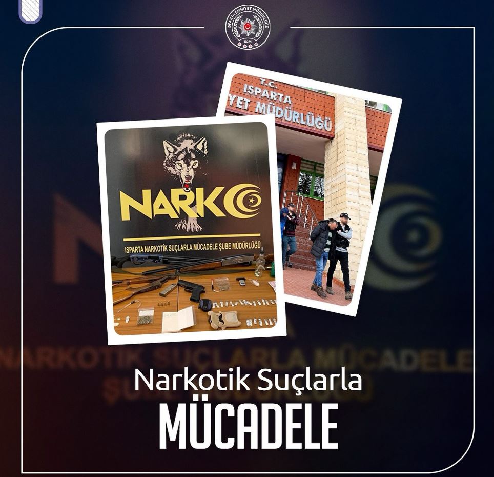 Isparta’da uyuşturucu ile mücadele