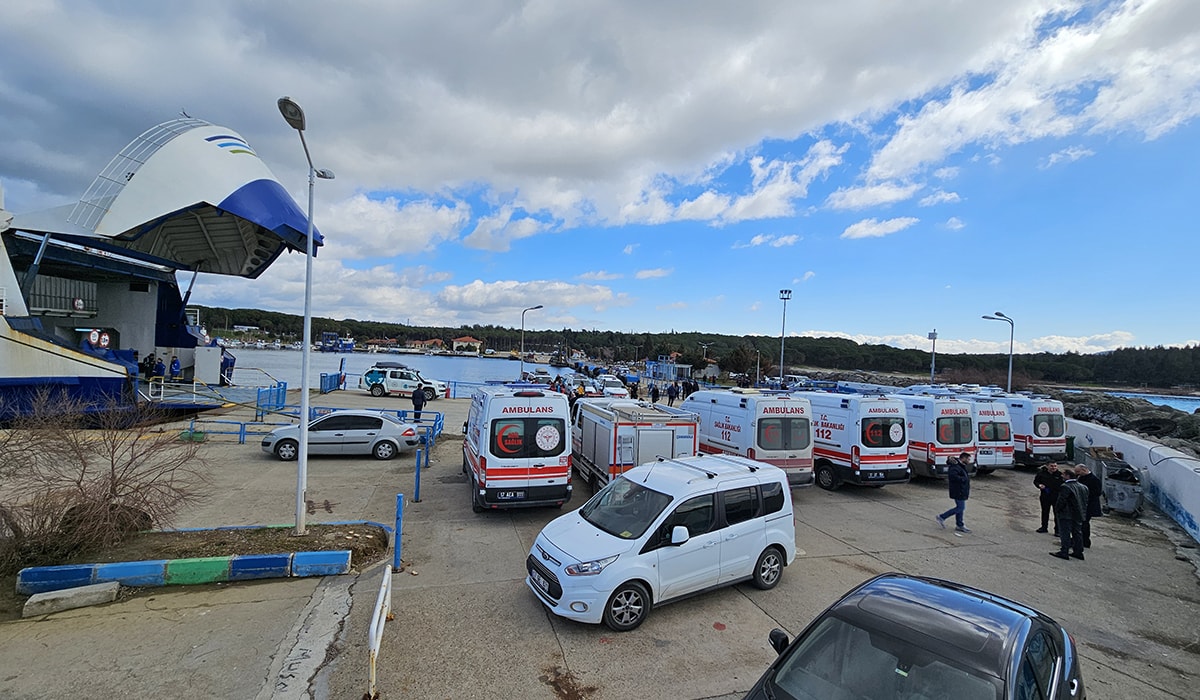 Çanakkale’nin Eceabat ilçesi açıklarında