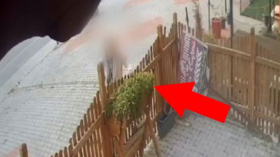 Isparta’da Saksı Hırsızlığı Güvenlik Kamerasında