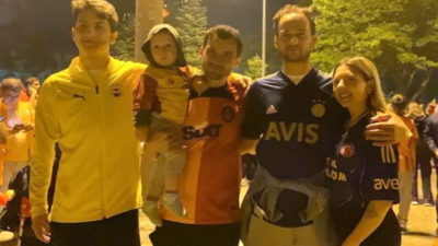 Fenerbahçeli çift Galatasaray’ın şampiyonluk kutlamalarına katıldı