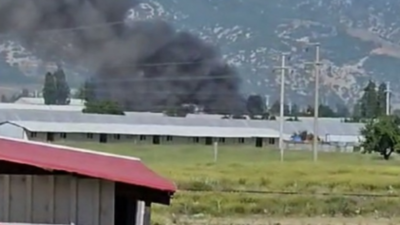 Seralar bölgesinde büyük yangın