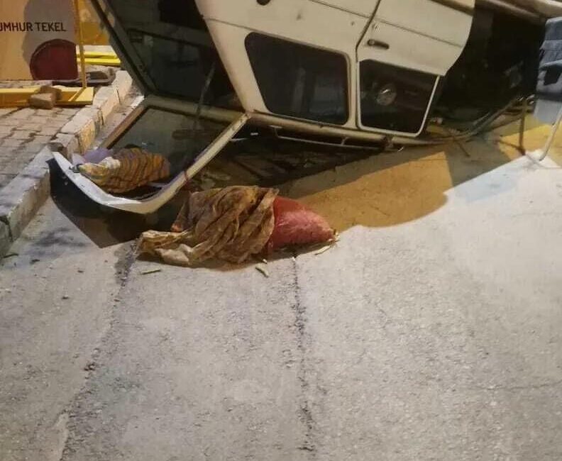 Isparta’da meydana gelen kazada,