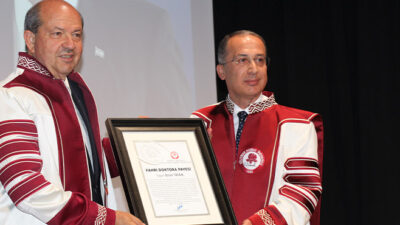 KKTC Cumhurbaşkanı Tatar’a SDÜ’de Fahri Doktora Payesi Verildi