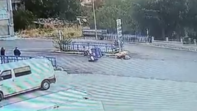 Eski Muhtarın Ölümüne Neden Olan Kaza Güvenlik Kamerasına Yansıdı