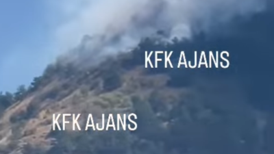 Dere Mahallesi Dağlık Alanda Orman Yangını Başladı