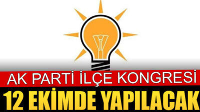 Ak Parti Şarkikarağaç İlçe Kongresi 12 Ekim’de Yapılacak