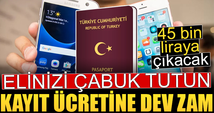 IMEI kayıt ücretine dev zam!