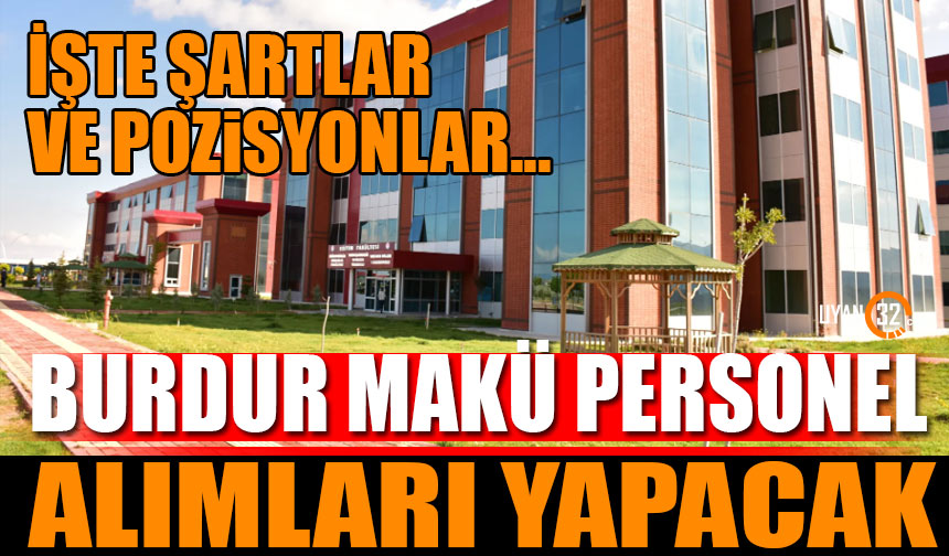 MAKÜ’de Personel Alımı Başladı!