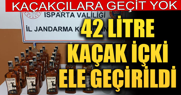 Kaçak İçki Operasyonu: 42 Litre Alkol Ele Geçirildi