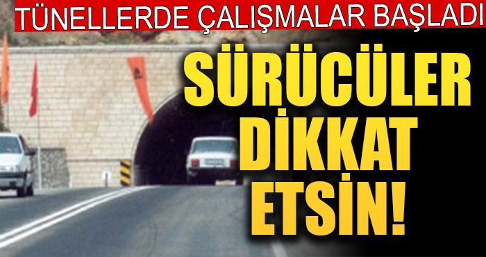 Kazak Tünellerinde Yol Çalışması Başlıyor