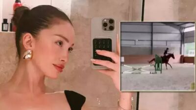 Fenomen Danla Bilic attan düştü! O anların videosunu paylaştı…