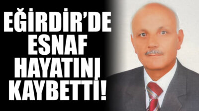 Isparta’nın Eğirdir İlçesi’nde esnaf Terzi