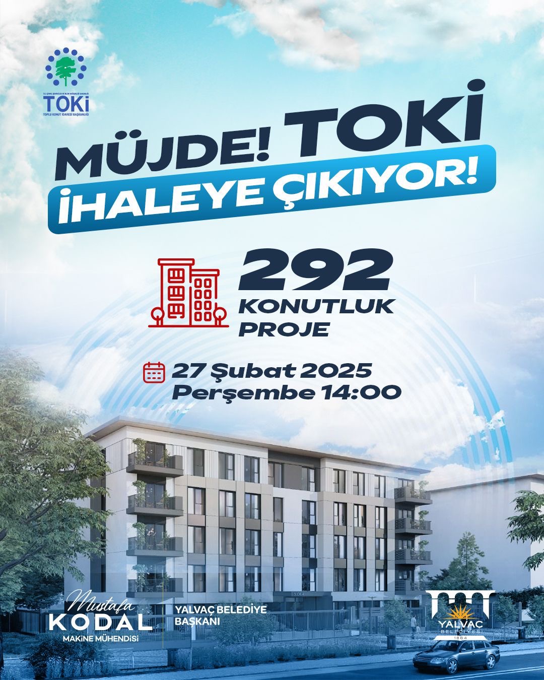 Yalvaç’a TOKİ Müjdesi