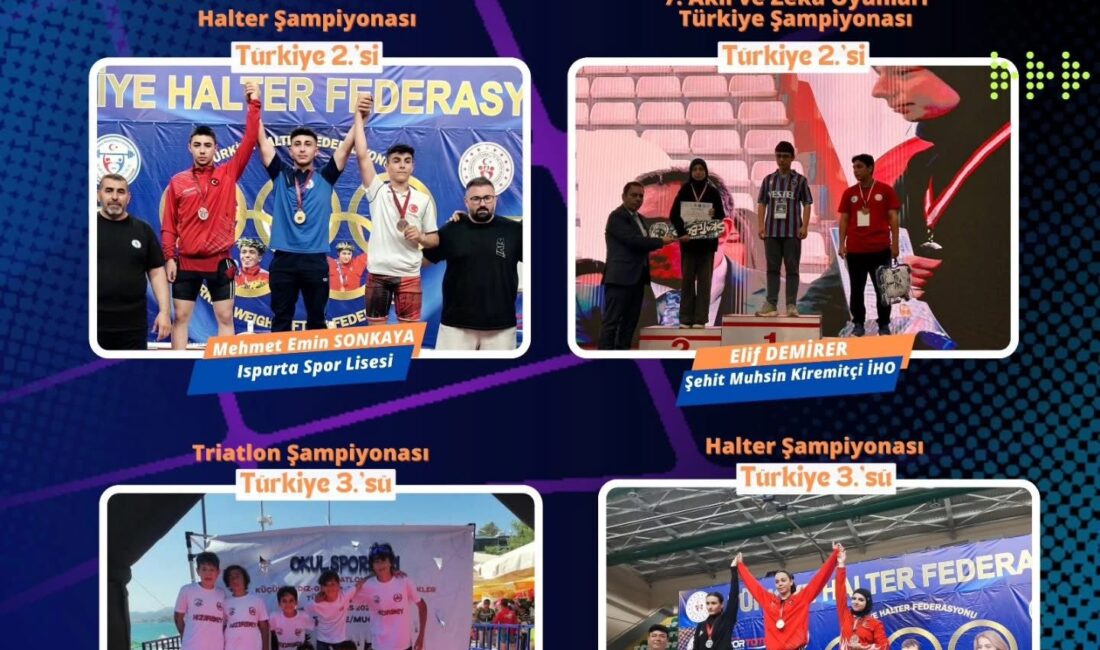 Öğrenciler halter, triatlon ve