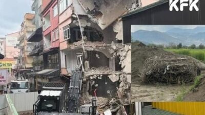 Kafeler Caddesi’nde yıkılan binadan çıkan demir şaşırttı