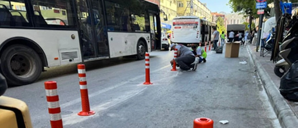 Mimar Sinan Caddesi’ndeki Otobüs Durağı Kaldırıldı