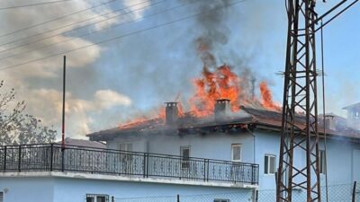Yalvaç’ta Korkutan Yangın: Ev Kül Oldu