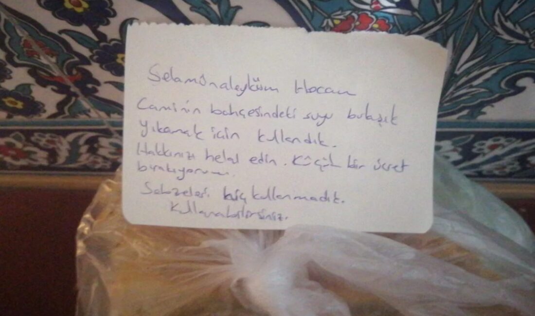 Isparta’da bir vatandaşın camide