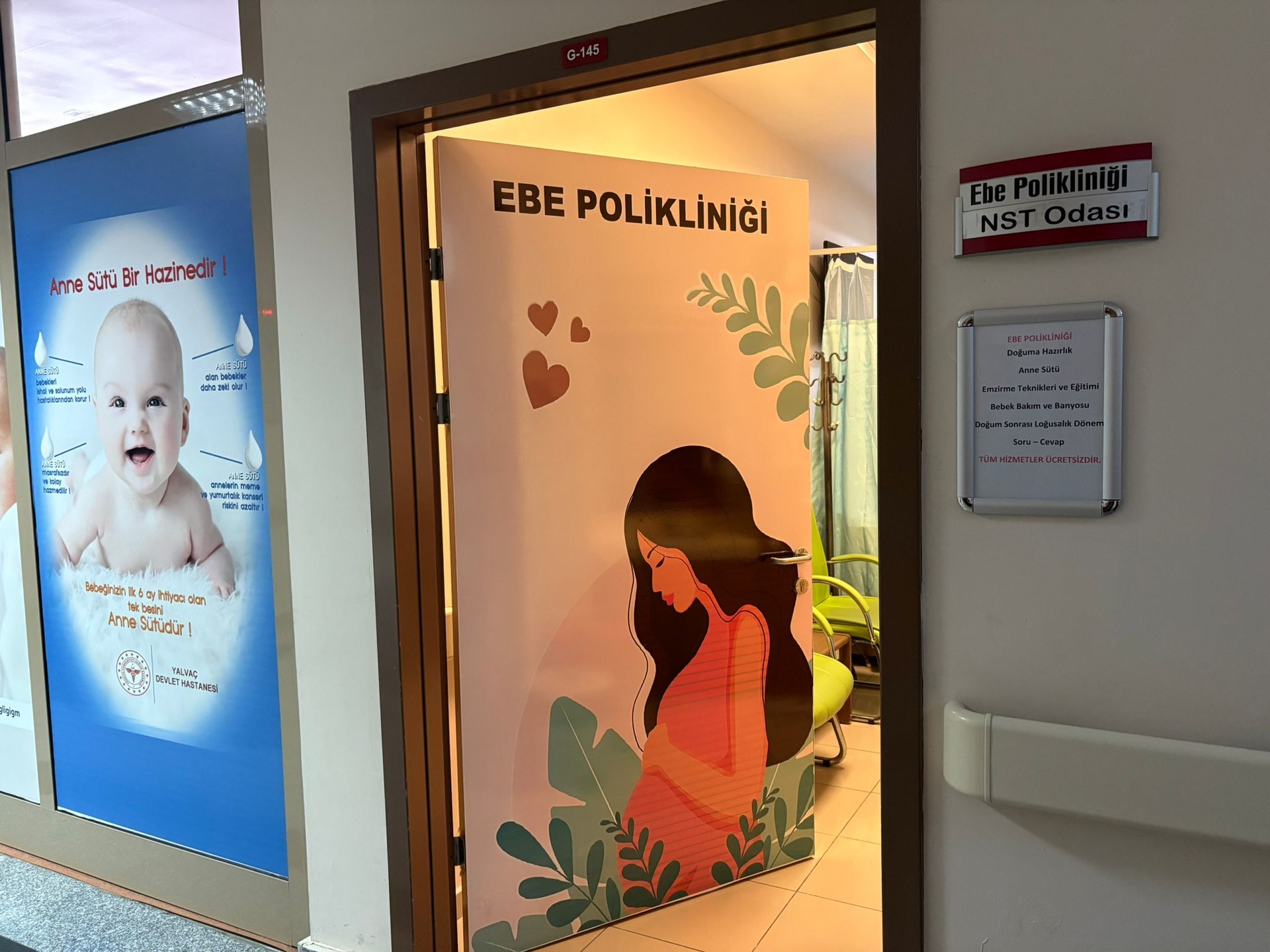  Isparta Yalvaç Devlet Hastanesi’nde Ebe Polikliniği Hizmete Açıldı