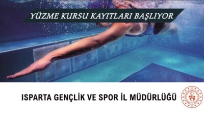 Isparta’da Yetişkinler İçin Yüzme Kursu Kayıtları Başlıyor