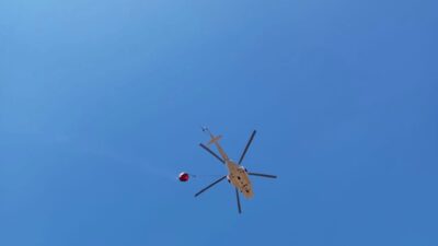 Orman Yangınına Havadan ve Karadan Müdahale Sürüyor