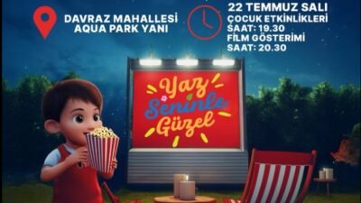 Isparta Belediyesi’nden Halıkent’te “Yaz Akşamı Sineması” Etkinliği