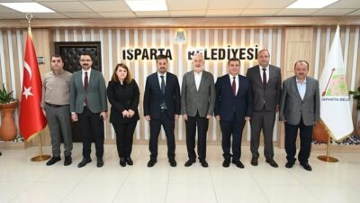 TKDK Heyeti Isparta Belediye Başkanı Başdeğirmen’i Ziyaret Etti