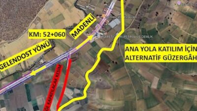 Gelendost’ta Ana Yola Çıkışı Geçici Olarak Kapatıldı