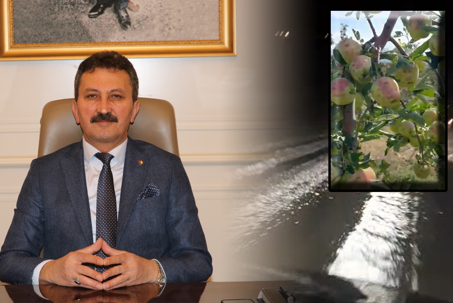 Elma Bahçelerinde Dolu Tahribatı: Eğirdir ve Gelendost’ta Felaketi