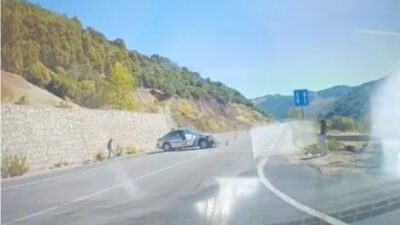 Isparta-Antalya yolunda tehlikeli noktada kaza