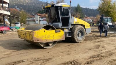Doğalgaz Sonrası Bozulan Aliköy Yolları Onarılıyor