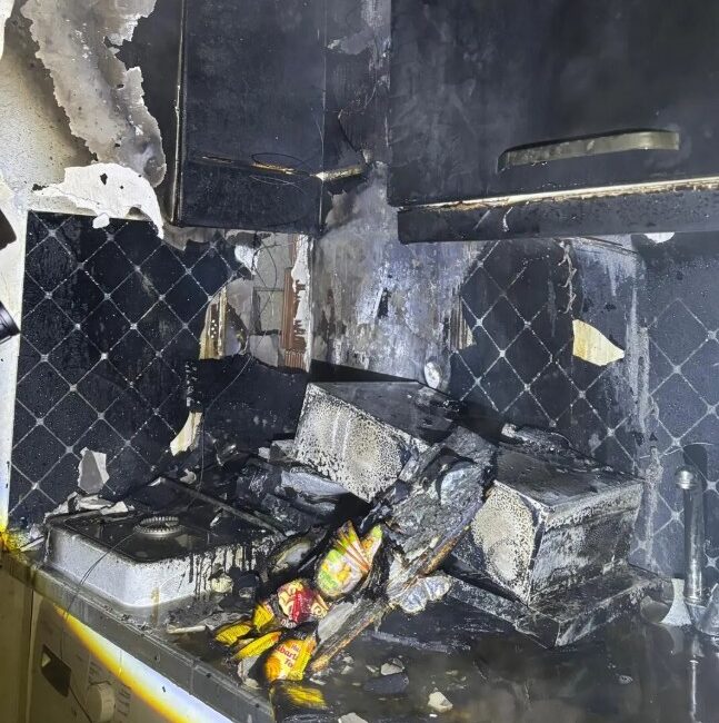 Isparta’da bir evin mutfak