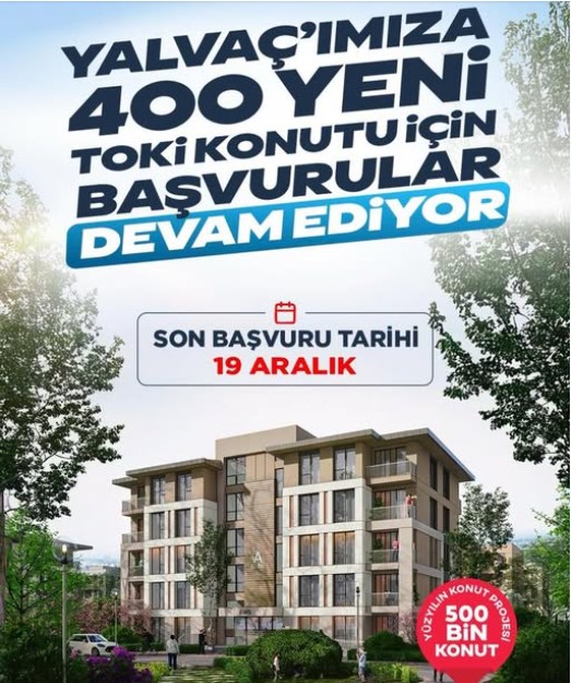 Yalvaç’ta yapılması planlanan 400