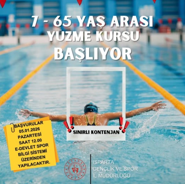 7–65 Yaş Arası Yüzme Kursları Başlıyor