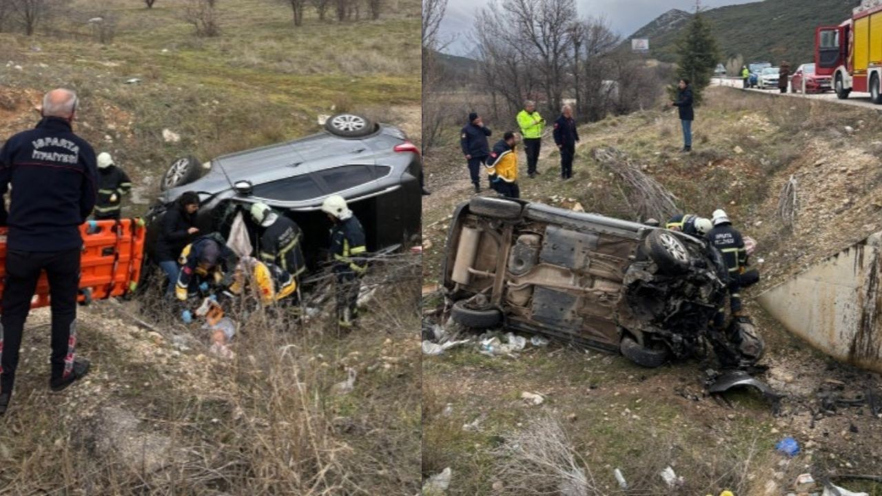 Eğirdir Yolu Gökçeli Kavşağı’nda Trafik Kazası: 2 Yaralı