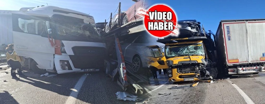 Dereboğazı yolunda iki tırın