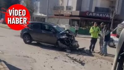 Isparta’da kamyonet ile otomobilin çarpışması