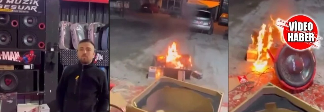 Isparta’da Esnaf Ürünlerini Yakarak Protesto Etti