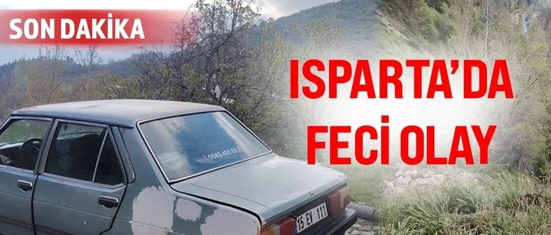 Isparta’da gece saatlerinde meydana