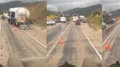 Isparta–Antalya Kara Yolu Karaöz mevkiinde