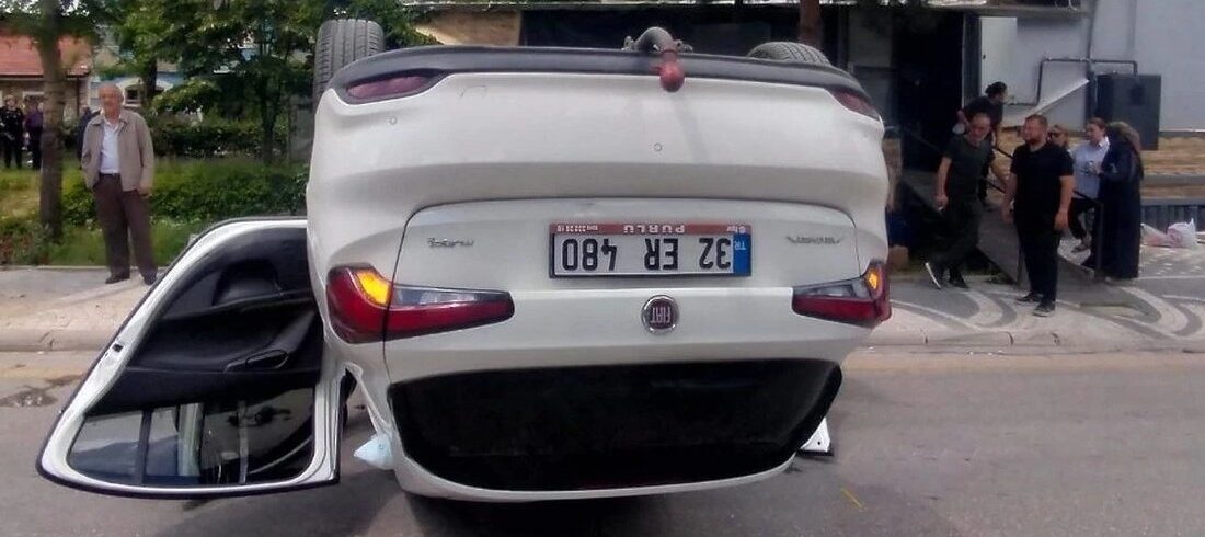Isparta’da yola aniden çıkan