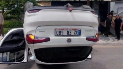 Isparta’da yola aniden çıkan bir