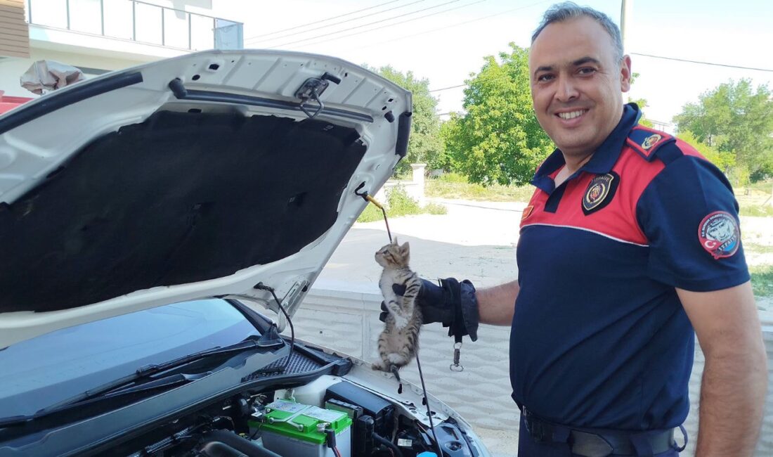 Burdur'da bir otomobilin motor