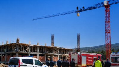 Isparta'da yapımı devam eden TOKİ