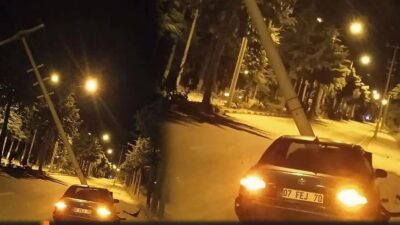 Isparta'nın Atabey ilçesinde gece saatlerinde