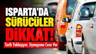 Isparta’da soğuyan havalarla birlikte araç
